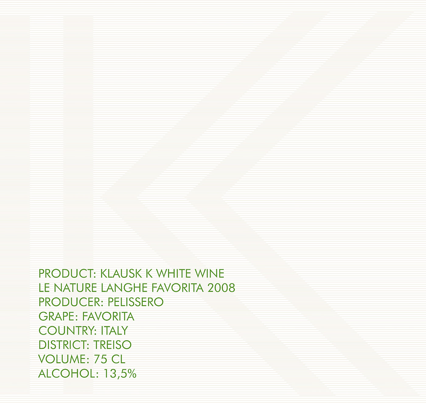 Hotel Klaus K white wine